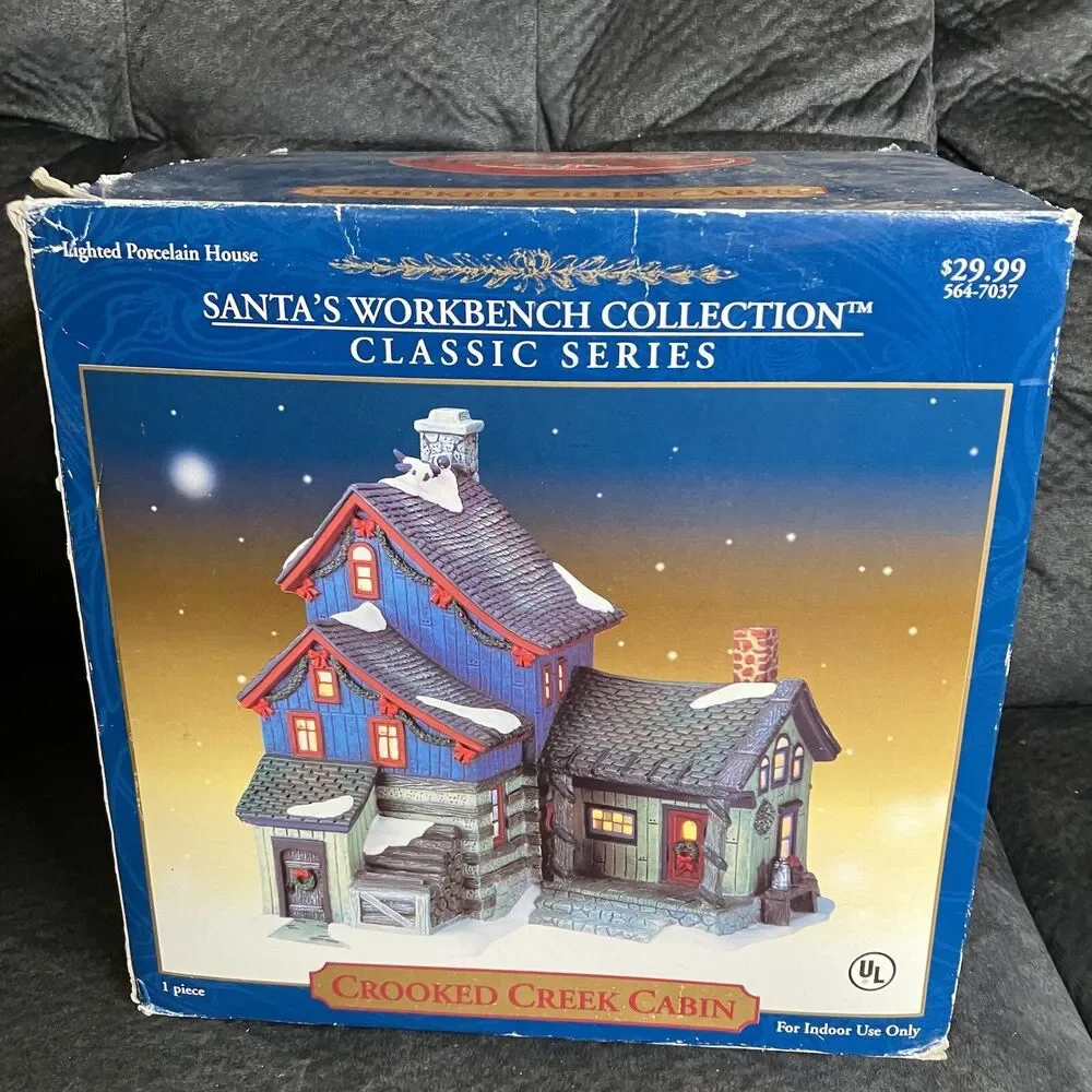 Santa's Workbench 2001 Collection Crooked Creek Cabin Victorian Series With Box